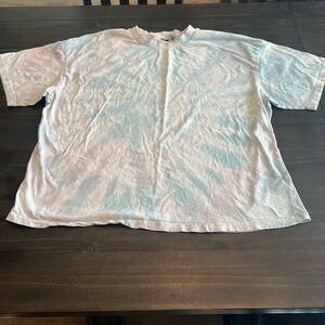ASOS tie dyed shirt size 8 pink white blue
